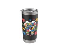 Dentist Bricks Blocks Design Dental Stainless Steel Insulated Tumbler