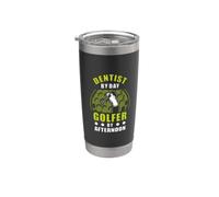 Dentist By Day Golfer By Afternoon Golfing Golf Stainless Steel Insulated Tumbler