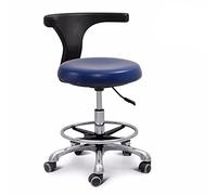 Dentist Chair Medical Stool Dental Assistant Stool 360° Rotation Armrest PU Leather Saddle Stool Salon Chair Height Adjustable