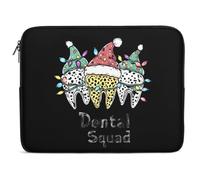 Dentist Christmas Dental Squad Leopard Cute Laptop Sleeve Case Briefcase Protective Carrying Cover for 10 12 13 15 17 Inches