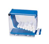 Dentist Cotton Roll Dispenser - Transparent Press Box, Compact Storage Holder | Professional Clinic Supplies for Pre-Rolled, Material Management, Hygienic Access, Practical