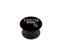Dentist Dental Assistant Hygienist Leopard Cheetah Teeth PopSockets Adhesive PopGrip