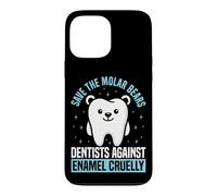 Dentist Dental Assistant Hygienist Polar Bear Save The Molar Case for iPhone 13 Pro Max