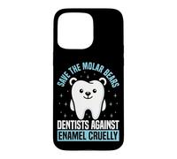 Dentist Dental Assistant Hygienist Polar Bear Save The Molar Case for iPhone 15 Pro Max