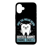 Dentist Dental Assistant Hygienist Polar Bear Save The Molar Case for iPhone 16 Plus