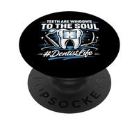 Dentist Dental Assistant Hygienist Teeth Are Windows To The PopSockets Adhesive PopGrip