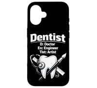 Dentist Dentist D: Doctor En: Engineer Tist: Artist Case for iPhone 16