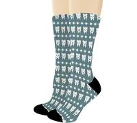 Dentist Gift Novelty Dentist Men Women Athletic Crew Sock Thick Warmer Sock Funky Hiking Socks For Trekking Climbing Camping