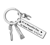 Dentist Gifts for Men Women Dentist Keyring Gifts Funny Dental Hygienist Gifts Dentist Assistant Jewelry Keychain Dentist Graduation Gift Dental Student Gift Nurse Dentist Office Orthodontist Gift