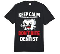 Dentist Keep Calm and Don't Bite The Dentist Comfort Colors Adult Heavyweight T-Shirt