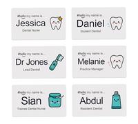Dentist Name Badge, Personalised Large 3.4 x 2.1 inch ID Tag
