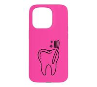 Dentist Office Toothbrush Dental Hygienist Case for iPhone 15 Pro