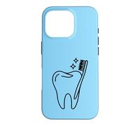 Dentist Office Toothbrush Dental Hygienist Case for iPhone 16 Pro