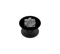 Dentist Preventing Cavities Exposing Flossing Liars Hero Art PopSockets Adhesive PopGrip