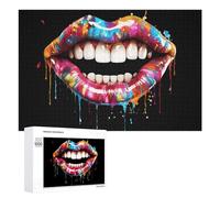 Dentist Teeth Watercolor Puzzle for Adults Challenging Jigsaw Puzzles for Women Men 1000 PCS