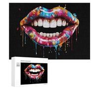 Dentist Teeth Watercolor Puzzle for Adults Challenging Jigsaw Puzzles for Women Men 300 PCS