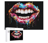 Dentist Teeth Watercolor Puzzle for Adults Challenging Jigsaw Puzzles for Women Men 500 PCS
