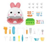 Dentist Toy Set - Cute Bunnend Dentist Set, Funny Dentisst Sets For Kindergarten, Creative Kids Dentisst Play Sets For Girls Gift Pretend Medical Play Sett With High Simulation Stethoscopey Pret