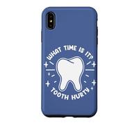 Dentistry Funny Pun What Time Is It Tooth Hurry Dentist Case for iPhone XS Max