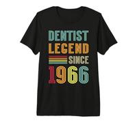 Dentistry Legend 1966 60 Years Doctor 60th Birthday Dentist Premium T-Shirt