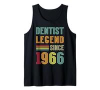 Dentistry Legend 1966 60 Years Doctor 60th Birthday Dentist Tank Top