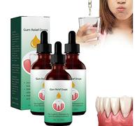 Dentizen Gum Regrowth Drops,Gum Restoration,Dentizen Drops,Gum Disease Treatment,Gum Regrowth Treatment Drops,Rejuvenate Your Gums with Ease,Natural Mouthwash for Oral Care (3 Pcs)