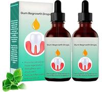 Dentizen Gum Regrowth Drops, Natural Gums Restore Plus Liquid D-rops Mouthwash,Dentizen Gum Therapy Gel,Dentizens Drops,G-um Regrowth for Receding Gums Promotes Good Breath (2)