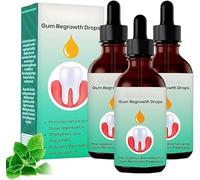 Dentizen Gum Regrowth Drops, Natural Gums Restore Plus Liquid D-rops Mouthwash,Dentizen Gum Therapy Gel,Dentizens Drops,G-um Regrowth for Receding Gums Promotes Good Breath (3)