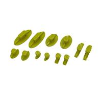 Dentmagictools.com Blackplague Oval Gang Green PDR Glue Tab 12pcs