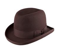 Denton Hats Churchill Homburg - Dark Brown Medium