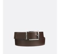 Denton Reversible Leather Belt, 3.5cm Brown/Black