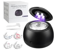 DENTRA DENTAL Ultrasonic Retainer Cleaner Machine | Pearl White | Aligner, Nightguard, Denture Cleaner | Oral Dental Care