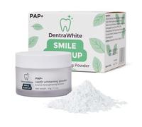 DentraWhite Smile Glow Up Teeth Whitening Powder - Stain Remover for a Brighter Smile, Gentle on Enamel, Non-Sensitive Formula - Fresh Mint Flavour - 40g Teeth Whitening Powder