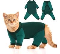 DENTRUN Cat Hair Sticky Onesie, Pullover, Warm Pajamas, Jumper, Cloth with Four Legs, Soft Kitten Onesie, Spay Recovery Suit Female Only, Apparel for Cats