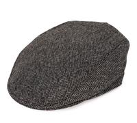 Dents Abraham Moon Flat Cap - Charcoal L L