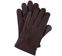 Dents Cashmere-Lined Deerskin Leather Gloves - Bark - UK 7 - Menswear UK 7