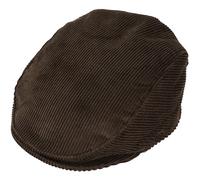 Dents Mens Corduroy Flat Cap - Brown - Medium