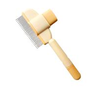 Dents En Acier Inoxydable Pour Chats Et Chiens, Peignes De Métal Animaux De Compagnie Brosse Pour Chats Et Chien, Bouton De DeClenchement Des Chiens Auto-Nettoyants