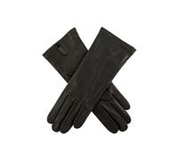 Dents Felicity Women's Silk Lined Leather Gloves BLACK 8.5