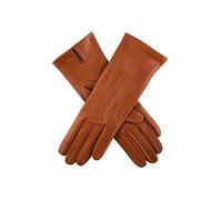Dents Felicity Women's Silk Lined Leather Gloves COGNAC 6.5