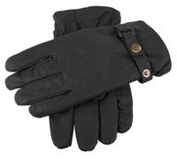 Dents Gloves Men's Black Exmoor Waxed Cotton L