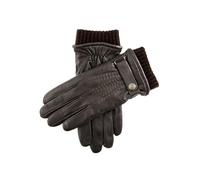 Dents Henley Men's Warm Lined Touchscreen Leather Gloves BROWN M