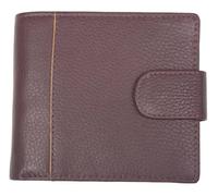 Dents Leather Bifold Wallet with RFID Blocking & Coin Purse for Men, Bordeaux/Light Tan, One Size