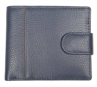 Dents Leather Bifold Wallet with RFID Blocking & Coin Purse for Men, Navy/Cognac, One Size