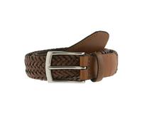 Dents Men’s Plaited Leather Belt TAN XL
