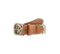 Dents Men’s Stretch Elastic Webbing Belt CAMEL/IVORY S