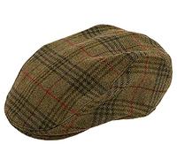 Dents Mens Abraham Moon Yorkshire Tweed Flat Cap - Sage Green - Extra Large