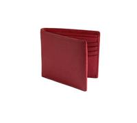 Dents Men's Beauley Pebble Grain Leather Slim Billfold Wallet with RFID Blocking Protection Berry ONE