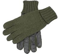 Dents Mens Browning Knitted Shooting Leather Palm Gloves - Olive - Large