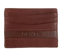 Dents Mens Clyde Leather RFID Blocking Card Holder - Dark Tan
